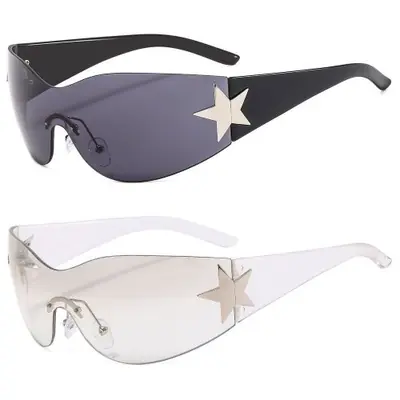 Image de Lunettes de Soleil Punk Sans Monture - Style Y2K