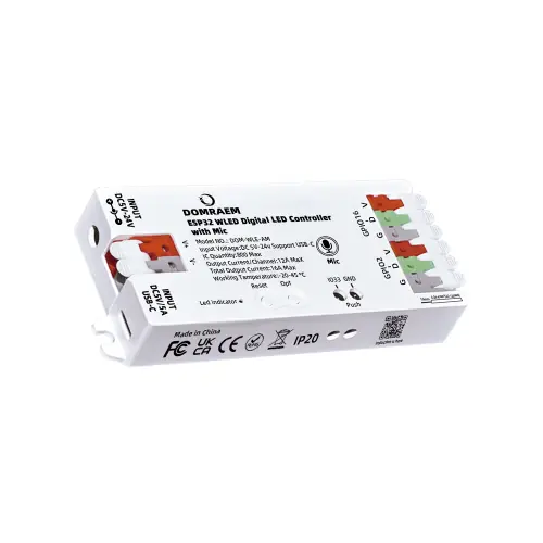 Image de Contrôleur LED WiFi ESP32 WLED - Compatible Alexa & HA