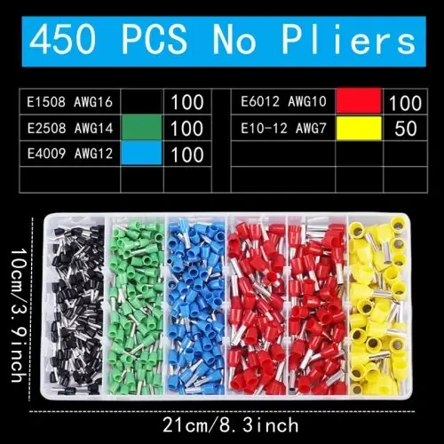 450pcs no alicates
