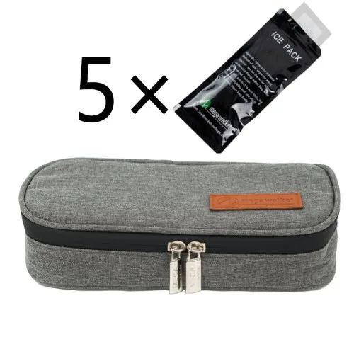 Klein tas vijf gel