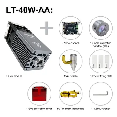 Image de Tête Laser Bleue 450nm 4W/5W pour Découpe & Gravure CNC