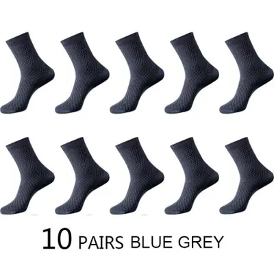 Image de Chaussettes Bambou Homme - Lot de 10 Paires Respirantes & Confortables