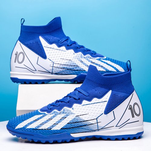 Immagine di Scarpe da Calcio Sportive Professional TF per Adolescenti - Modello con Unghie Rotte, Ideali per Allenamenti All'Aperto, Alta Comfort e Antiscivolo