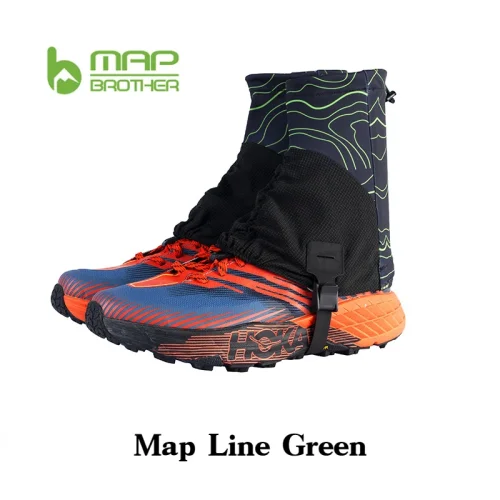 Image of MAP BROTHER F1001 Outdoor Unisex High Running Trail Gaiters Protective Sandproof Shoe Covers For Marathon Hiking Reflective