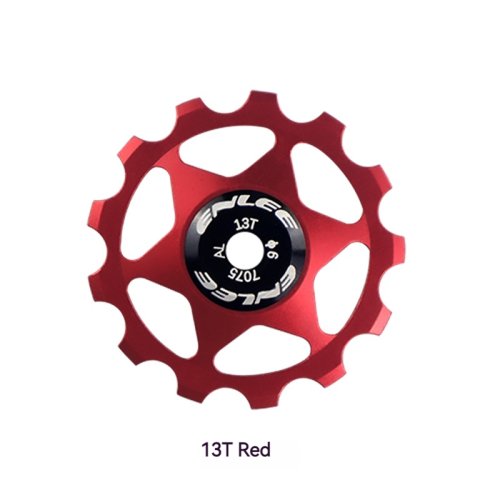 Bild von ENLEE Fahrrad Aluminium Legierung Guide Rad Pulley Schaltwerk 11T 13T Guide MTB Keramik Lager Jockey Rad Für 4/5/6MM