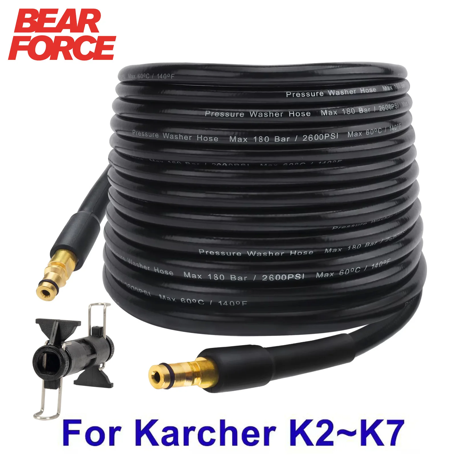 Image of 6~15m Car Washer Hose Pipe Cord Pressure Washer Water Cleaning Extension Hose Water Hose for Karcher K2 K3 K4 K5 K6 K7 Sink