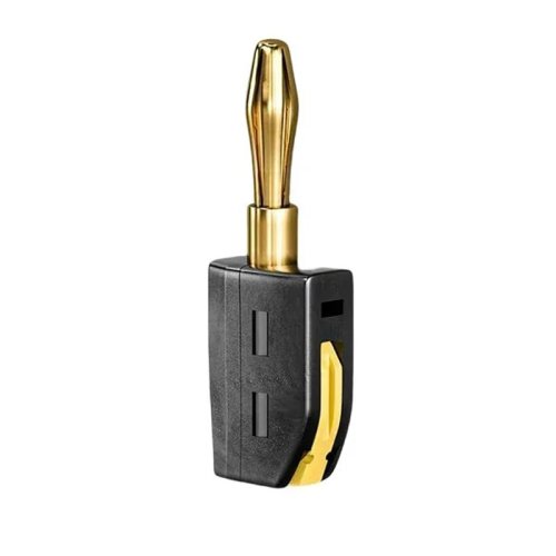 Afbeelding van Goudgeplaatste Banaanstekkers 4mm - Snelle Draadverbinding
