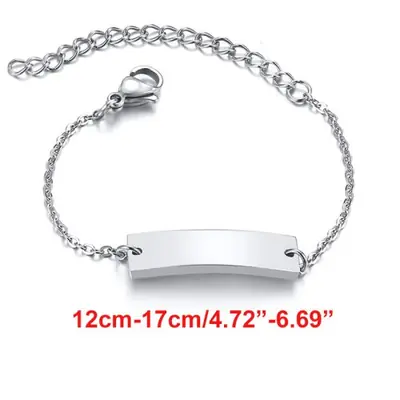 Image de Bracelet Personnalisé Bébé - Anti-Allergie en Acier Inoxydable