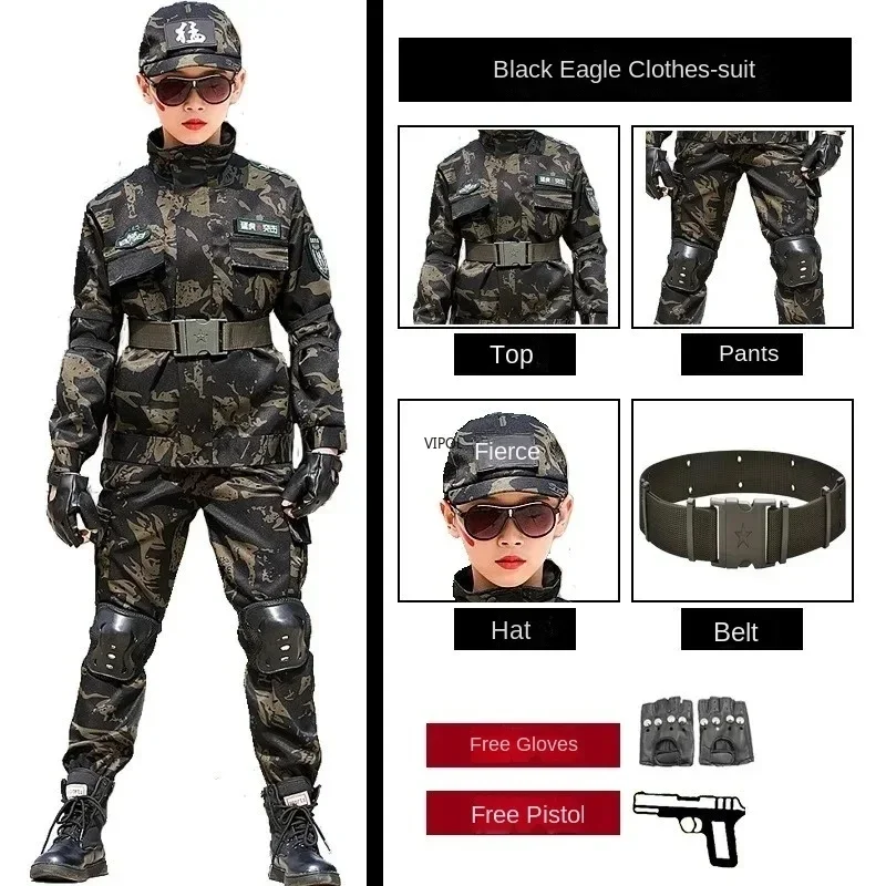 Image de Costume Militaire Tactique Camouflage - Déguisement Enfant & Adulte