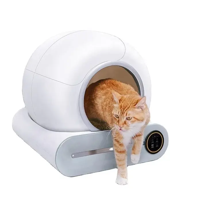 Image de Litière automatique chat OVOZI – bac autonettoyant grand volume, télécommande