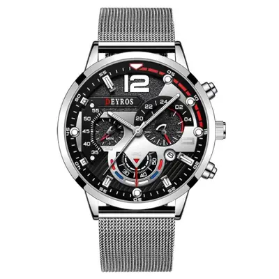 Image de Montre Homme Luxe Quartz Lumineuse - Élégante & Fonctionnelle