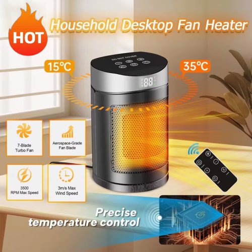 Imagen de Calentador Eléctrico 1500W con Control Remoto