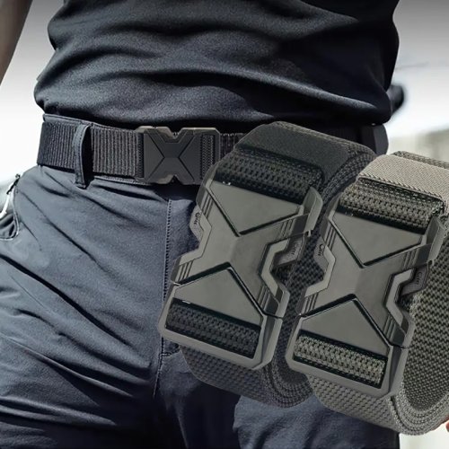Imagen de Cinturón Hombre de Nailon Trenzado Ligero y Transpirable con Hebilla, 125 cm - Ideal para Uso Diario en el Trabajo