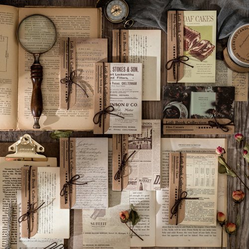 Immagine di 60 fogli di carta vintage per scrapbooking, album fotografico decorativo fai da te, collage, diario, materiale di cancelleria creativo