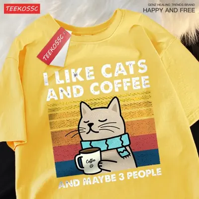 Image de T-Shirt Chat & Café - Style Streetwear