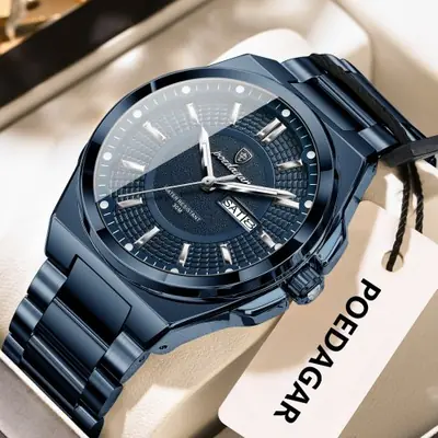 Image de Montre Homme Sport Luxe - Quartz Étanche avec Date et Lumineux