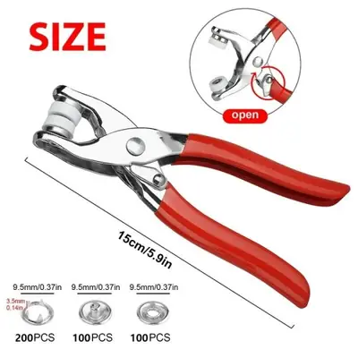 Kit de 400 Boutons Pression Métalliques - Idéal pour le Bricolage et la Couture