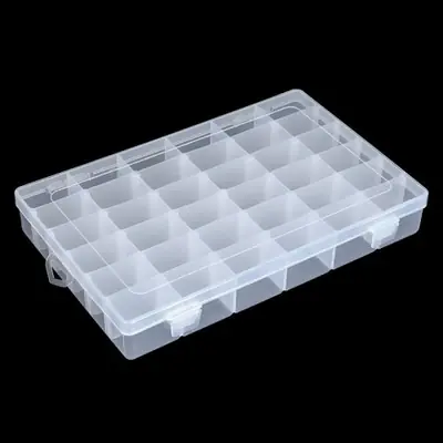 Image de Boîte de Rangement 36 Grilles - Organisez Vos Bijoux & Artisanat
