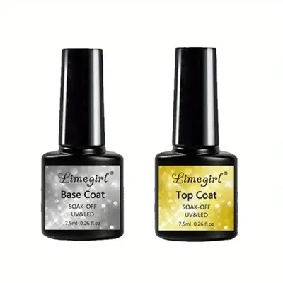 Image de Kit Ongles Gel UV - Base & Top Coat Transparent