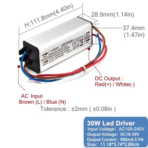 900mA DC18-39V