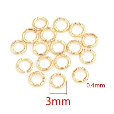 Image de Anneaux de Saut en Acier Inoxydable - 200 Pièces