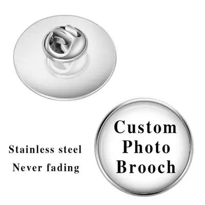 Image de Broche Photo Personnalisée - Accessoire Élégant & Original