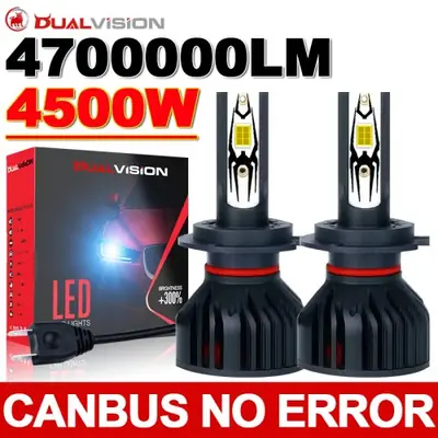 Image de Kit LED Auto 4500W - Éclairage Puissant H1, H4, H7, H8, H11, 9005, 9006, 9012