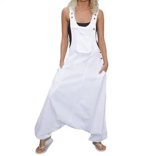 Image de Combinaison Femme Sans Manches Col en U Profond