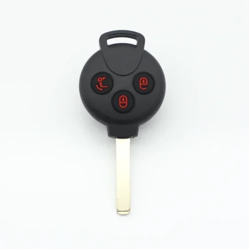 Immagine di Cocolockey Portachiavi in Silicone di Ricambio per Mercedes-Benz Smart Fortwo 451 2007-2013 Chiave A Distanza Borsette 3 Bottoni Accessori Auto