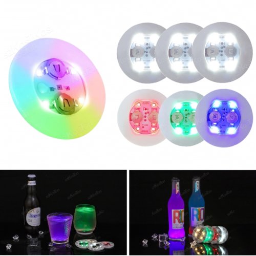 Image de Sous-verres LED Lumineux - Lot de 5