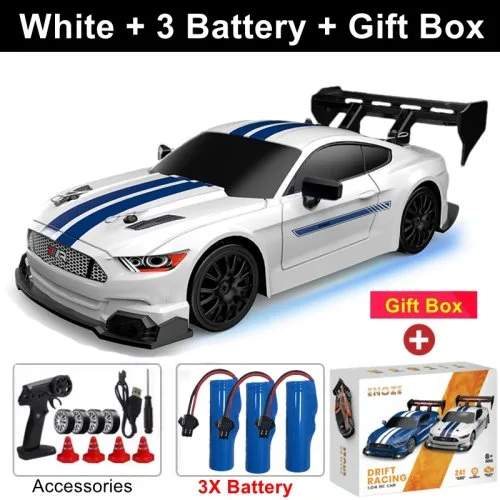GTRPRO Weiß 3 Akkus Box