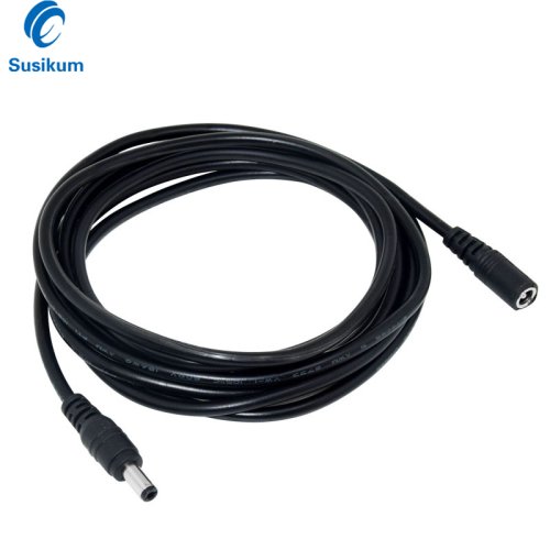 Imagen de Cable de Extensión DC 12V de Alta Calidad en Longitudes de 3m, 5m, 10m, 15m, 20m y 30m - Conector Macho a Hembra para Alimentación de Routers, Cámaras de Seguridad y Dispositivos Electrónicos