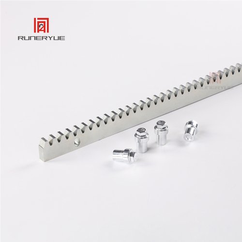 Image of Sliding Gate Motor Gate Galvanized Steel Gear Rail Rack Metallic Zipper 1 Meter Per PCS 50CM Extend Optional with Screws