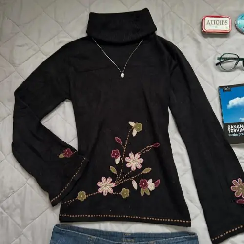 Image de Pull Harajuku Y2K Floral - Style Punk Grunge