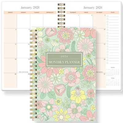 Image de Agenda A5 2026 - Planificateur Floral & Productivité