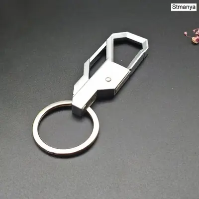 Image de Porte-clés élégant en métal plaqué argent - Cadeau romantique