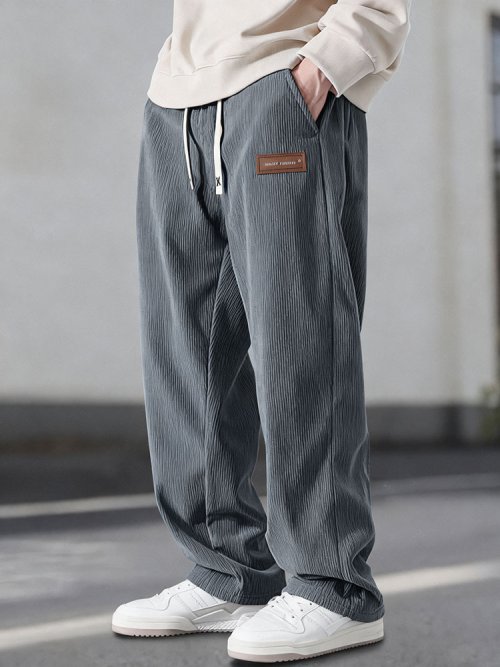 Imagen de Pantalones Holgados para Hombre - Estilo Urbano y Cálido