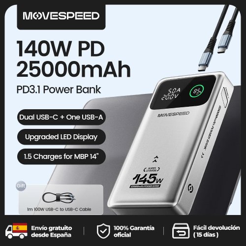 Bild von PowerBank 25000mAh – Schnellladung für MacBook & Laptop