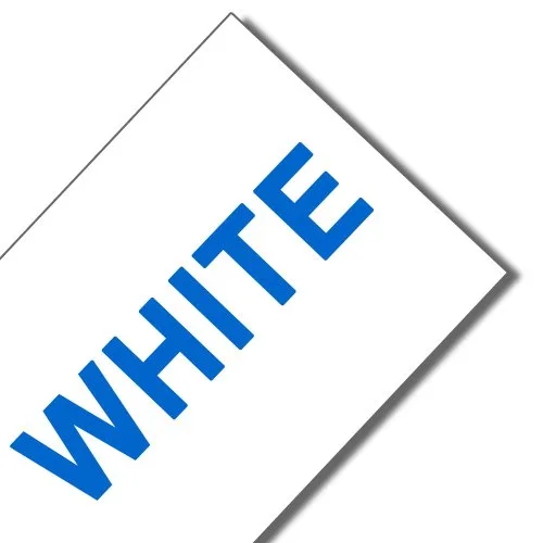 Azul sobre blanco