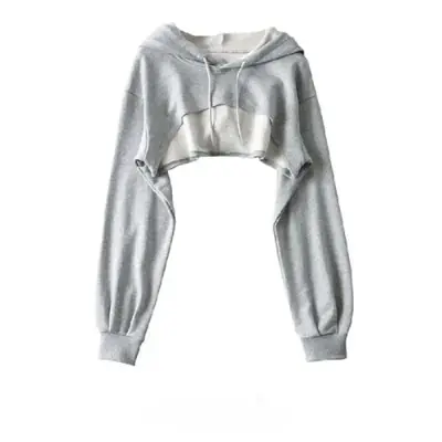 Image de Sweat à Capuche Ultra Court Femme Y2K