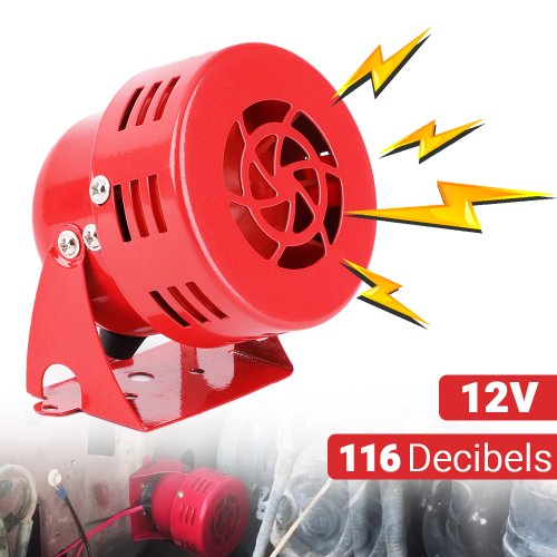 Immagine di 12v 110 dB Raid aereo Sirena Corno Altoparlante Allarme Suono Mini Motore Elettrico Azionato Veicolo di Fabbrica Mini Prevenzione Incendio