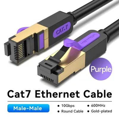 Image de Câble Ethernet Cat7 10Gbps - Haut Débit & Flat