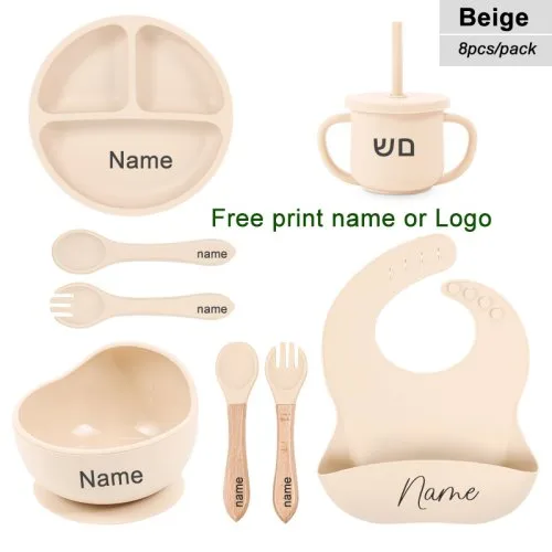 Beige 8-stuk