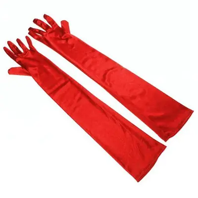 Image de Gants classiques sexy pour femmes, moufles longues en satin, manches de protection solaire, soirée, ...