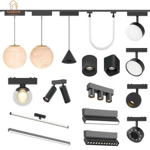 Image de Éclairage Rail Magnétique Ultra Mince 6mm - Noir & Blanc Intelligent