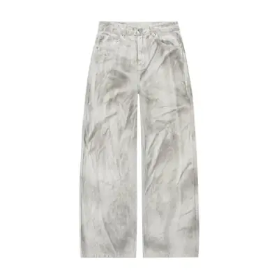 Image de Jeans Baggy Blancs Homme - Style Streetwear Y2K