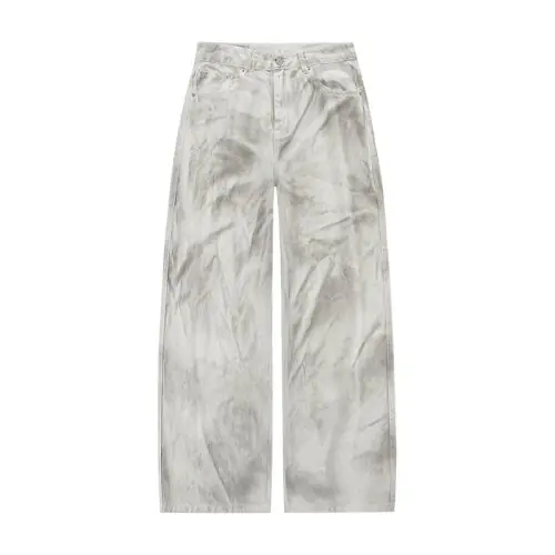 Image de Jeans Baggy Blancs Homme - Style Streetwear Y2K