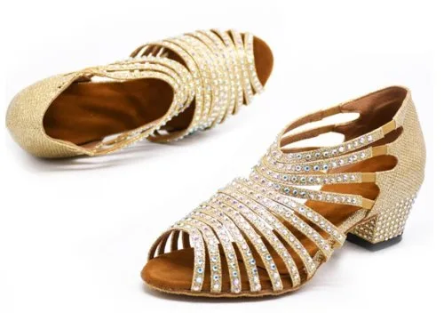 Gold heel 4cm