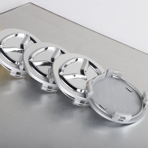 Imagen de Cubiertas Centrales de Rueda para Mazda: 4 Unidades en 56mm y 60mm - Compatible con Mazda 3, CX-5, CX-30, MX-5, CX-3, CX-8, RX-8, 626, Miata y Más
