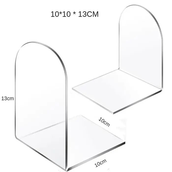 Image de Serre-livres Acrylique Transparent - Étagère Bureau Design